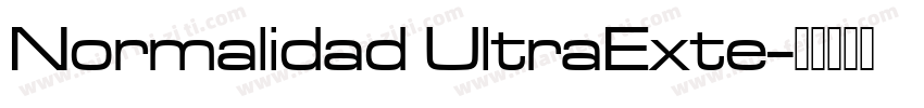 Normalidad UltraExte字体转换